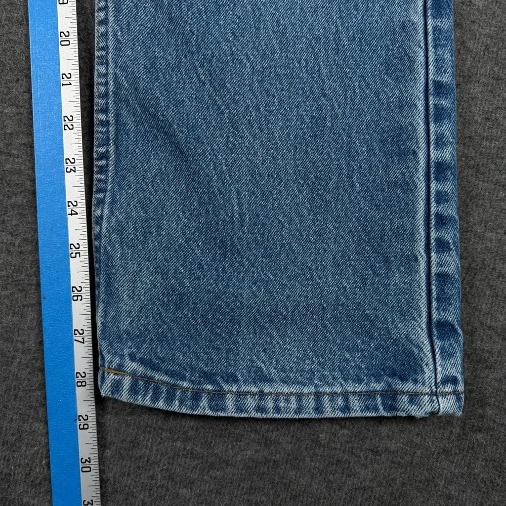 Vintage Levis 517 Jeans Mens 36x30 Orange Tab Made USA Blue Distressed Denim - Picture 12 of 14